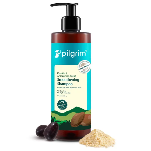 Pilgrim Keratin & Amazonian Patua Smoothening Shampoo, 400 ml