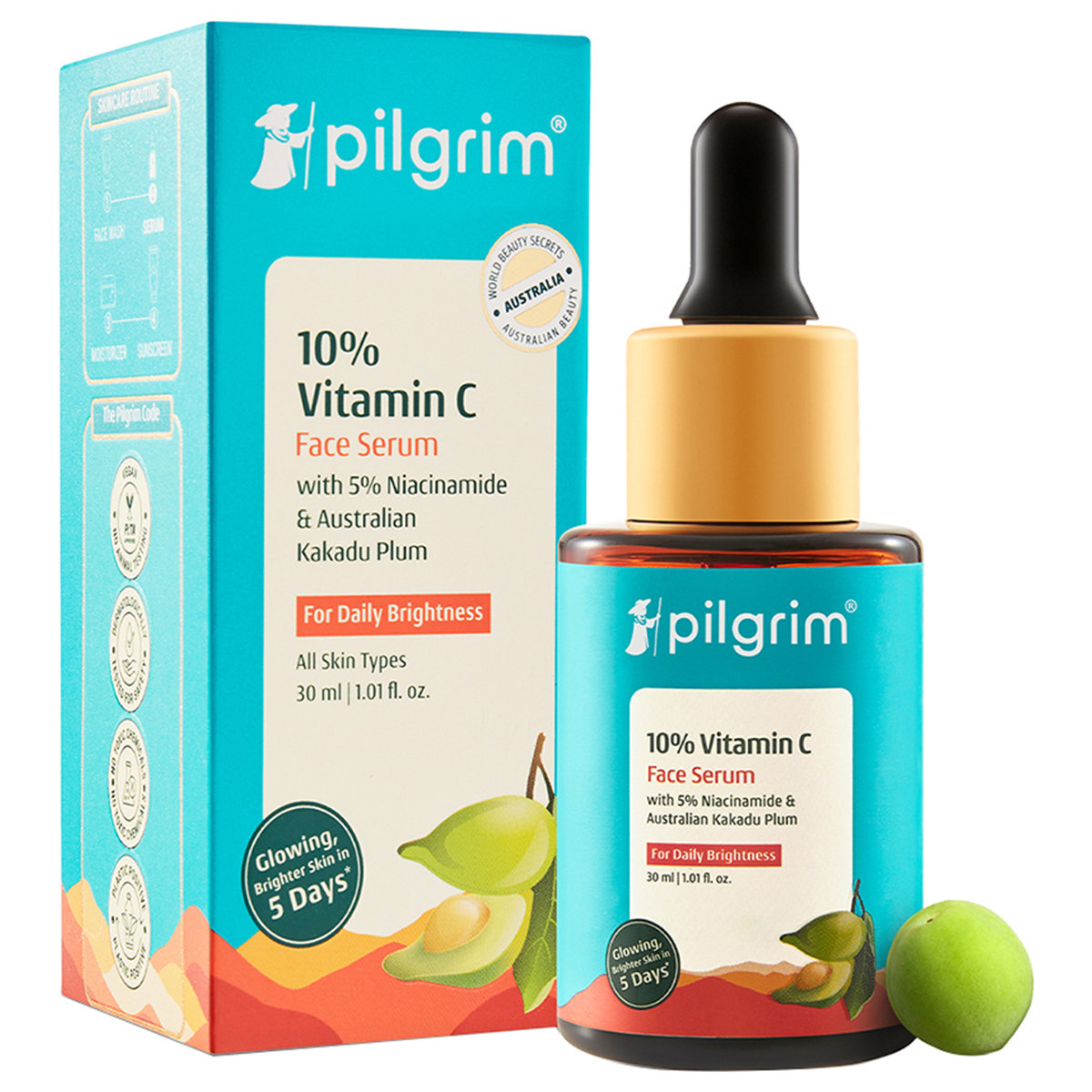 Pilgrim 10% Vitamin C Face Serum, 30 ml, Pack of 1 Pilgrim 10% Vitamin C Face Serum, 30 ml, Pack of 1