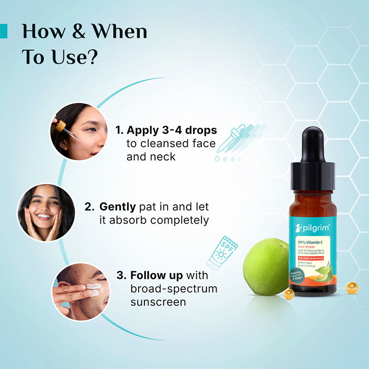 Pilgrim 10% Vitamin-C Face Serum, 10 ml, Pack of 1 Pilgrim 10% Vitamin-C Face Serum, 10 ml, Pack of 1