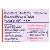 PIOSAFE MF 15MG TABLET, Pack of 10 TABLETS