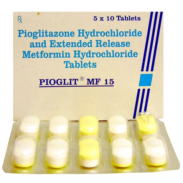 Pioglit MF 15 Tablet 10's, Pack of 10