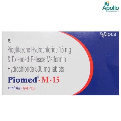 Piomed M 15 Tablet 10's, Pack of 10 TabletS