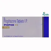 Piopod 15 Tablet 10's, Pack of 10 TabletS