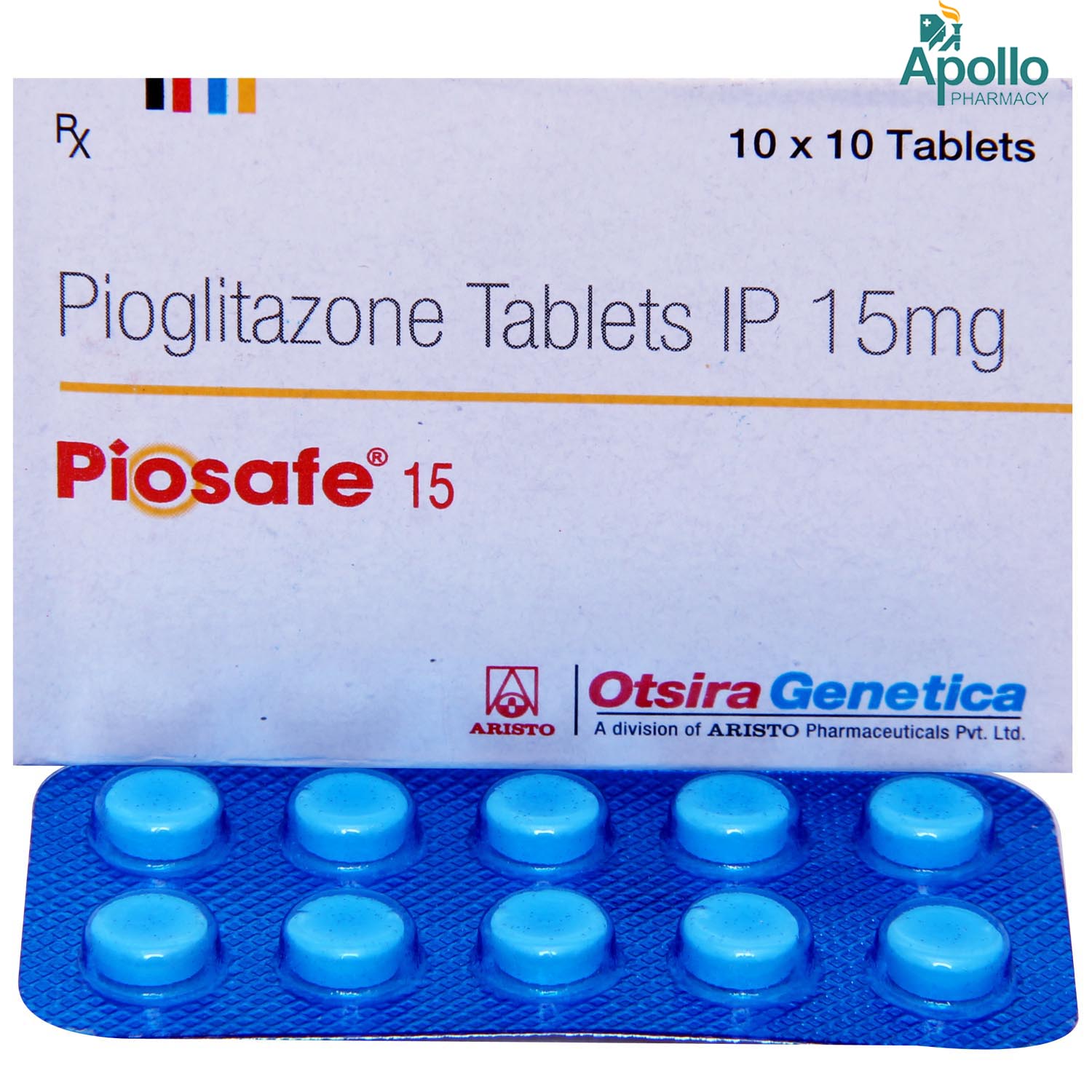 Piosafe 15 Tablet 10's, Pack of 10 TABLETS Piosafe 15 Tablet 10's, Pack of 10 TABLETS