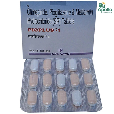 Pioplus-1 Tablet 15's, Pack of 15 TabletS