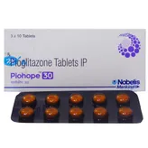 Piohope 30 mg Tablet 10's, Pack of 10 TabletS