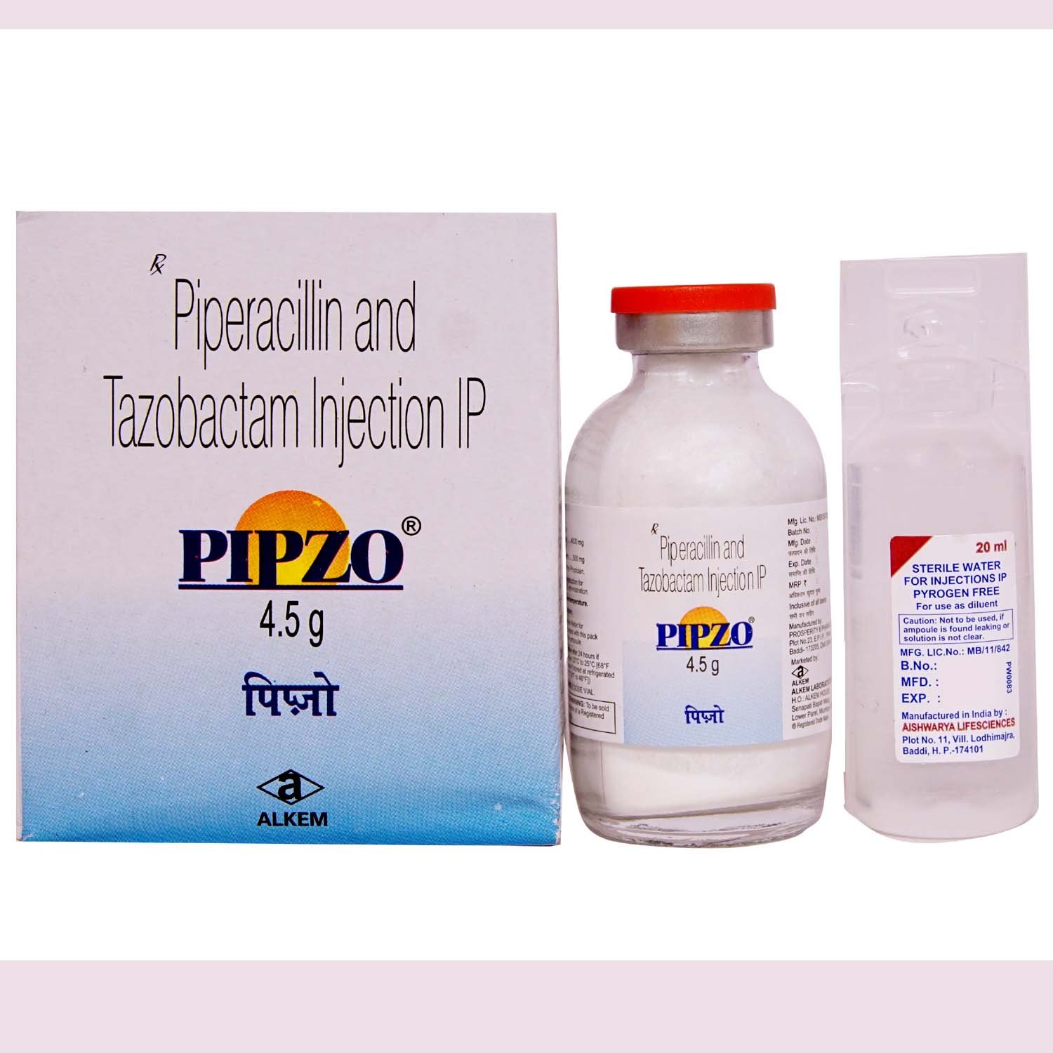 Pipzo 4.5 gm Injection 1's, Pack of 1 INJECTION Pipzo 4.5 gm Injection 1's, Pack of 1 INJECTION