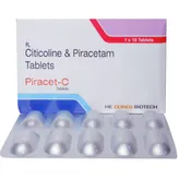 Piracet C Tablet 10's, Pack of 10 TABLETS