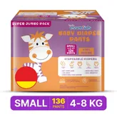 Apollo Essentials Baby Diaper Pants Small, 136 Count (2x68), Pack of 1