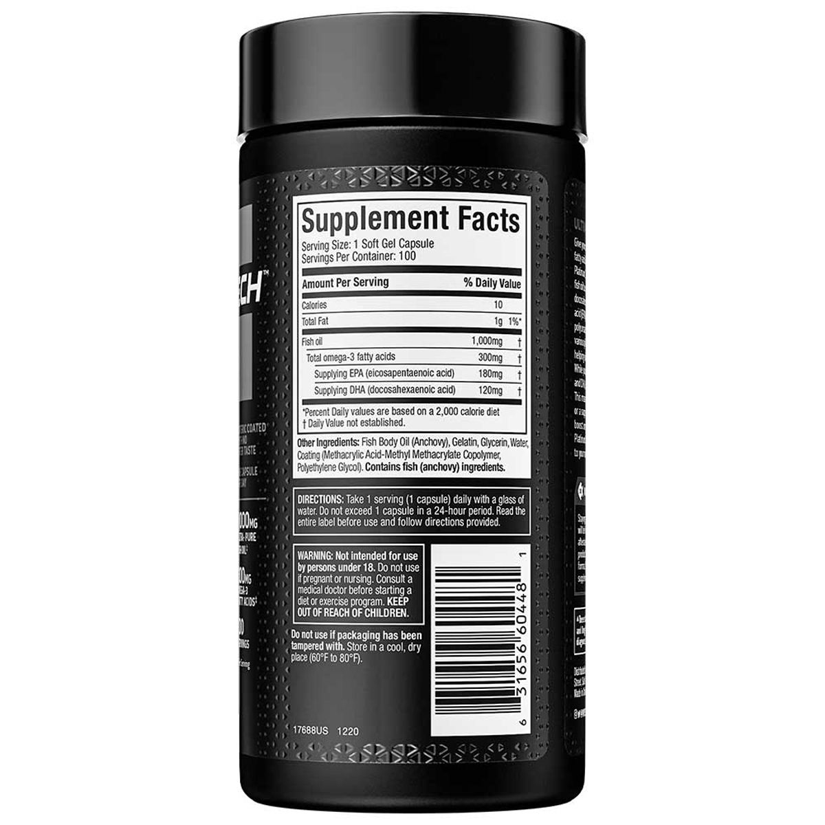 MuscleTech Platinum 100 Fish Oil Softgels, 100 Capsules Price, Uses