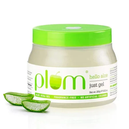 Plum Hello Aloe Just Gel 250 gm | Aloe Vera Gel | Multipurposes Gel | Soothes Skin | Conditions Hair | Retains Moisture | For All Skin & Hair Types