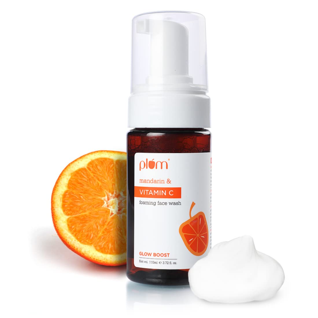 Buy Plum Vitamin C & Mandarin Foaming Face Wash, 110 ml Online