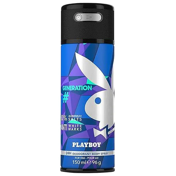 Playboy Generation Deodorant Body Spray For Him, 150 ml, Pack of 1