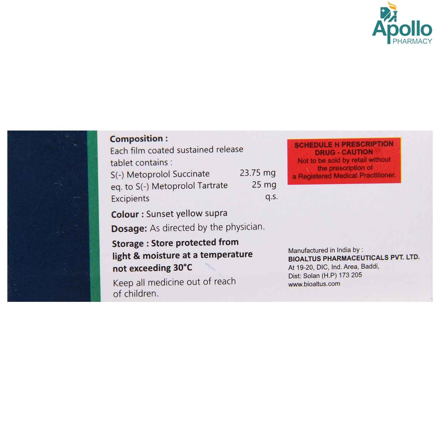 PLEOMAX 25 TABLET 10'S Price, Uses, Side Effects, Composition - Apollo ...