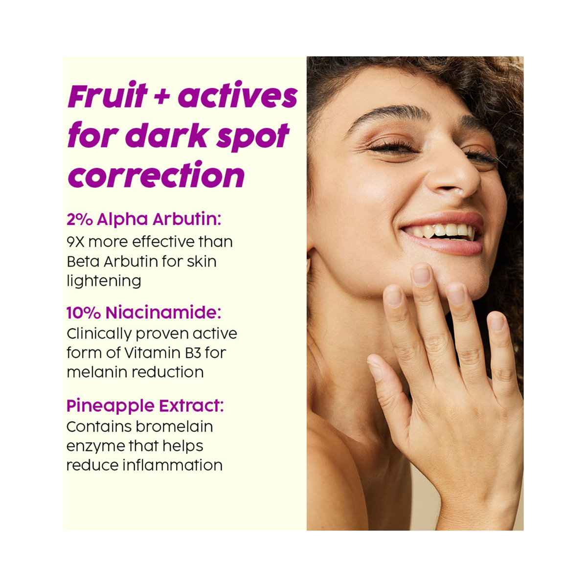 Plix Pineapple De-Pigmentation Dewy Serum 30 ml | 2% Alpha Arbutin, Niacinamide, PHA | Reduces Pigmentation, Dark Spots | Gives Brighter & Even Toned Skin | For All Skin Type, Pack of 1 Plix Pineapple De-Pigmentation Dewy Serum 30 ml | 2% Alpha Arbutin, Niacinamide, PHA | Reduces Pigmentation, Dark Spots | Gives Brighter & Even Toned Skin | For All Skin Type, Pack of 1