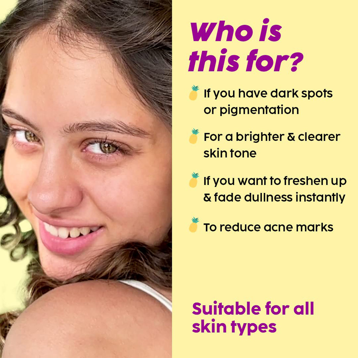 Plix Pineapple De-Pigmentation Juicy Face Wash 100 ml | Niacinamide, Pineapple, AHA, BHA | Reduces Pigmentation, Dark Spots | Gives Brighter & Even Toned Skin | For All Skin Type, Pack of 1 Plix Pineapple De-Pigmentation Juicy Face Wash 100 ml | Niacinamide, Pineapple, AHA, BHA | Reduces Pigmentation, Dark Spots | Gives Brighter & Even Toned Skin | For All Skin Type, Pack of 1