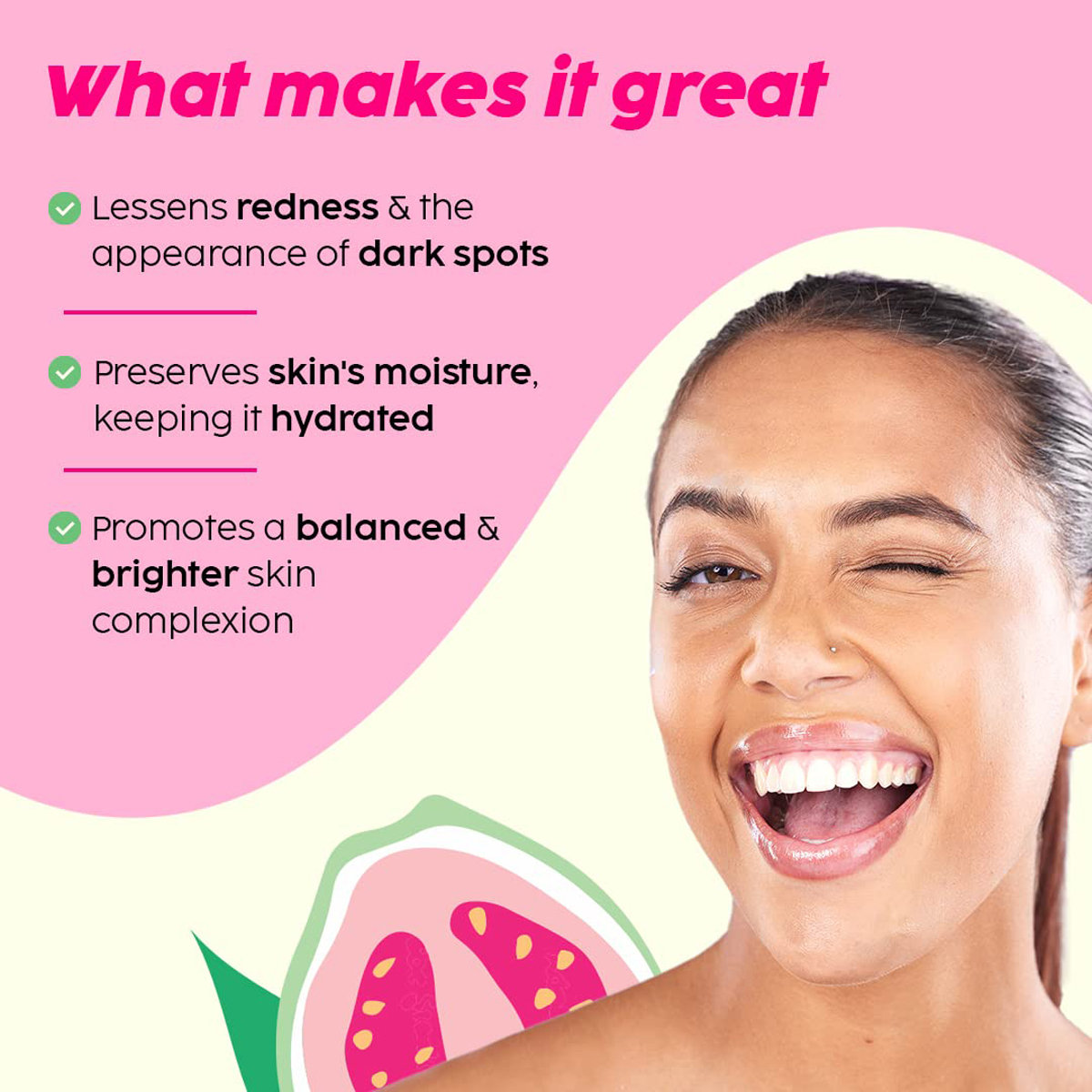 Plix Guava Glow Juicy Cleanser 100 ml | Vitamin C, ALA, Pro Vitamin B5 | Instantly Brightens Skin | For All Skin Type, Pack of 1 Plix Guava Glow Juicy Cleanser 100 ml | Vitamin C, ALA, Pro Vitamin B5 | Instantly Brightens Skin | For All Skin Type, Pack of 1