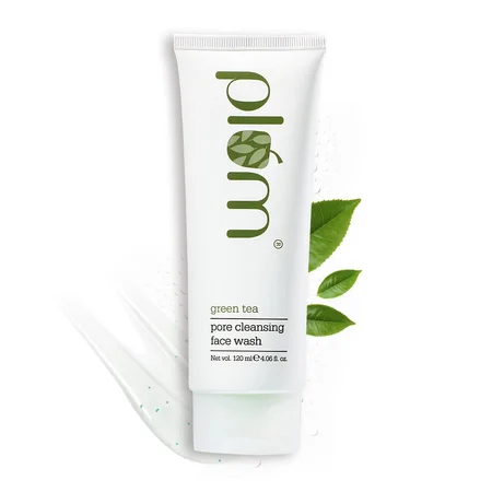 Plum Green Tea Pore Cleansing Face Wash 120 ml | Deep Pore Cleansing | Controls Excess Oil | Fights Acne | For Oily, Combination, Acne Prone Skin