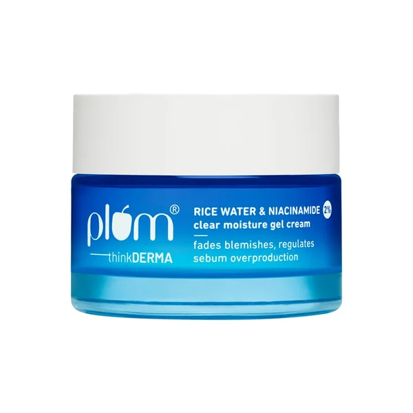 Plum 2% Niacinamide & Rice Water Gel Cream, 50 gm