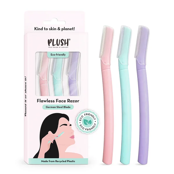 Plush Flawless Face Razor, 3 Count