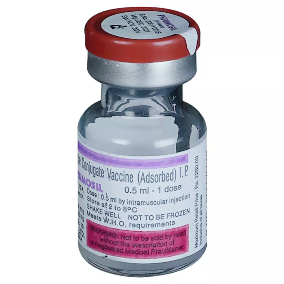 Pneumosil Vaccine 0.5 ml, Pack of 1 INJECTION Pneumosil Vaccine 0.5 ml, Pack of 1 INJECTION