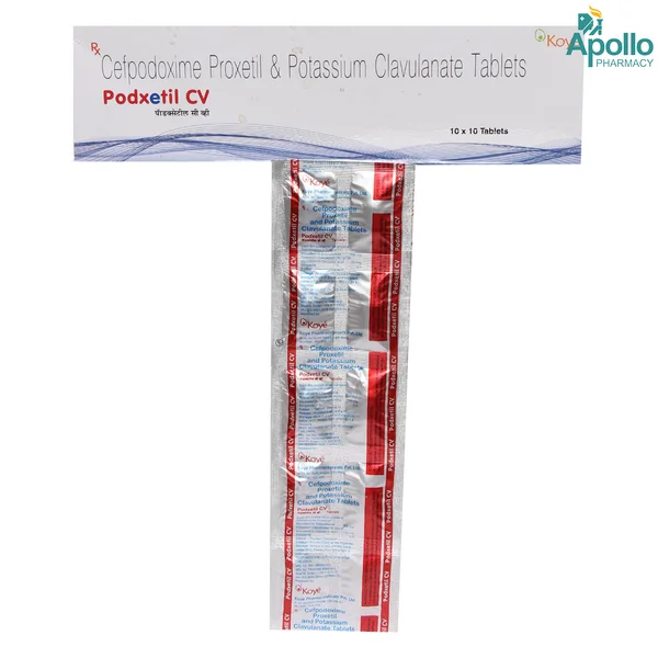 Podxetil CV Tablet 10's, Pack of 10 TABLETS