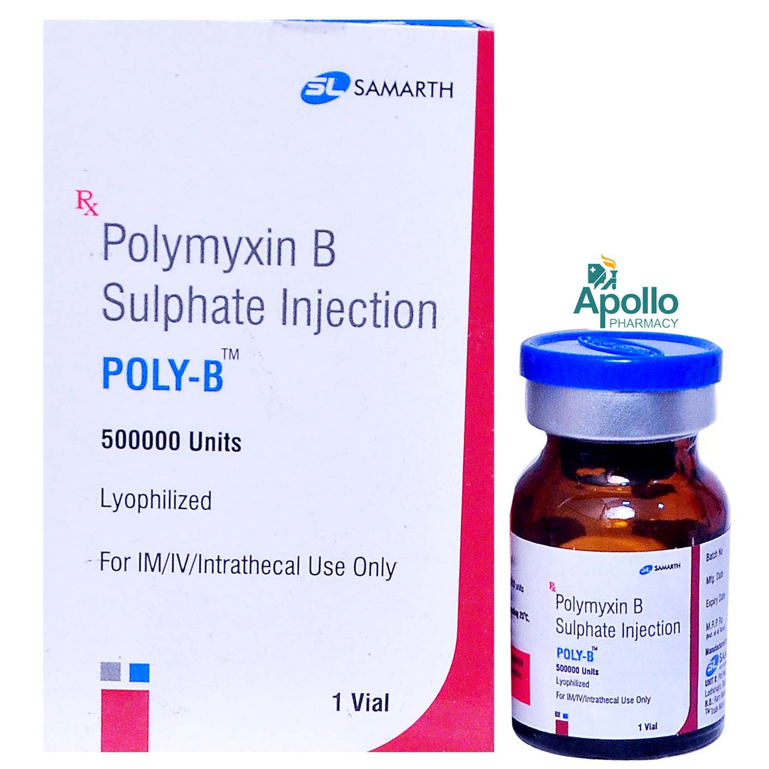 Poly-B 500000IU Injection 1's, Pack of 1 Injection Poly-B 500000IU Injection 1's, Pack of 1 Injection