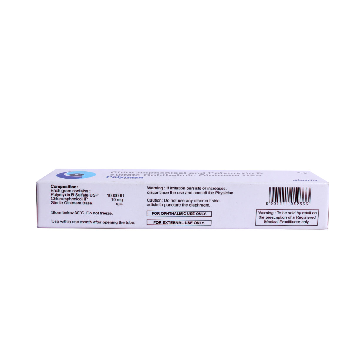 Polynase Eye Ointment 5gm, Pack of 1 Polynase Eye Ointment 5gm, Pack of 1