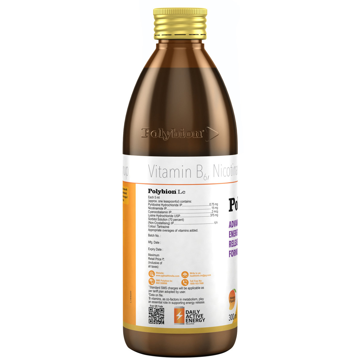 Polybion LC Mango Syrup 300 ml, Pack of 1 Syrup Polybion LC Mango Syrup 300 ml, Pack of 1 Syrup