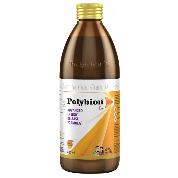 Polybion LC Paediatric Mango Flavour Syrup 400 ml, Pack of 1 SYRUP
