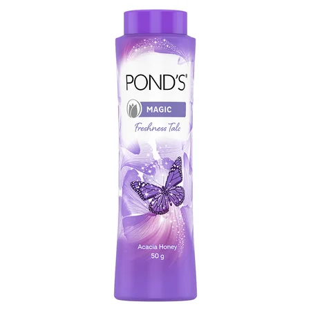 Pond's Magic Acacia Honey Freshness Talc Powder 50 gm | Reduce Sweat | Controls Body Odour With Fragrance Of Acacia Honey | Ideal For Both Men & Women