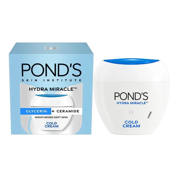 Pond's Moisturising Cold Cream 100 ml | With 10 Skin Nutrients &amp; Moisturizers | Nourishes, Moisturises &amp; Protects Skin | For Soft Glowing Skin In Winter, Pack of 1
