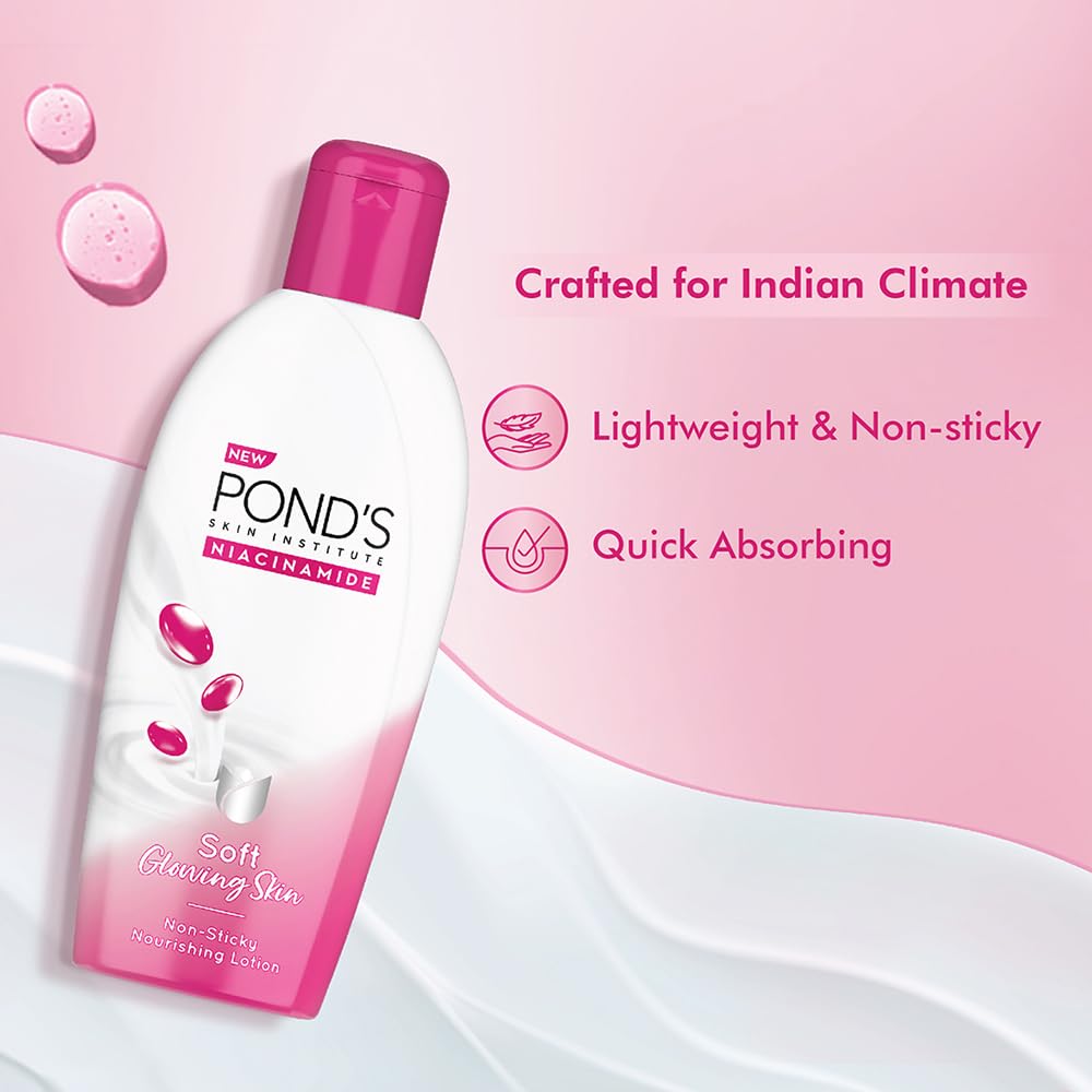 Pond's Niacinamide Soft Glowing Lotion, 90 ml, Pack of 1 Pond's Niacinamide Soft Glowing Lotion, 90 ml, Pack of 1