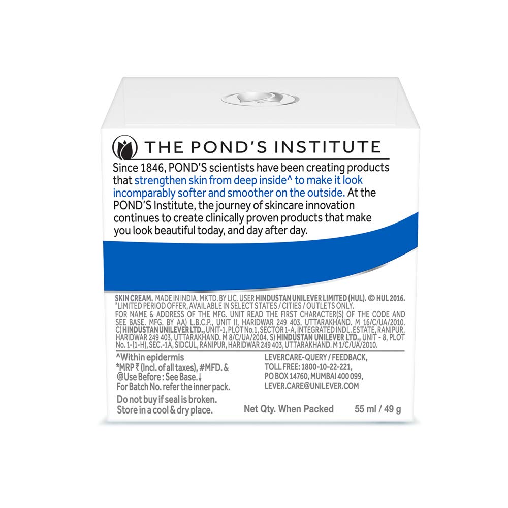 Pond's Moisturising Cold Cream 55 ml | With 10 Skin Nutrients & Moisturizers | Nourishes, Moisturises & Protects Skin | For Soft Glowing Skin In Winter, Pack of 1 Pond's Moisturising Cold Cream 55 ml | With 10 Skin Nutrients & Moisturizers | Nourishes, Moisturises & Protects Skin | For Soft Glowing Skin In Winter, Pack of 1