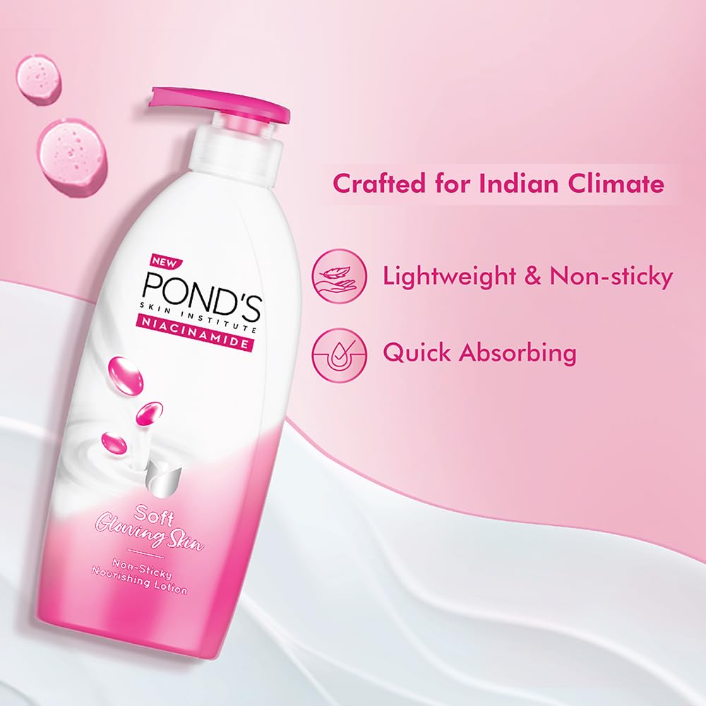 Pond's Niacinamide Soft Glowing Lotion, 275 ml, Pack of 1 Pond's Niacinamide Soft Glowing Lotion, 275 ml, Pack of 1