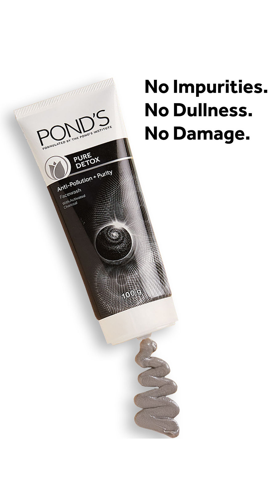 Ponds Pure Detox Face Wash, 50 gm, Pack of 1 