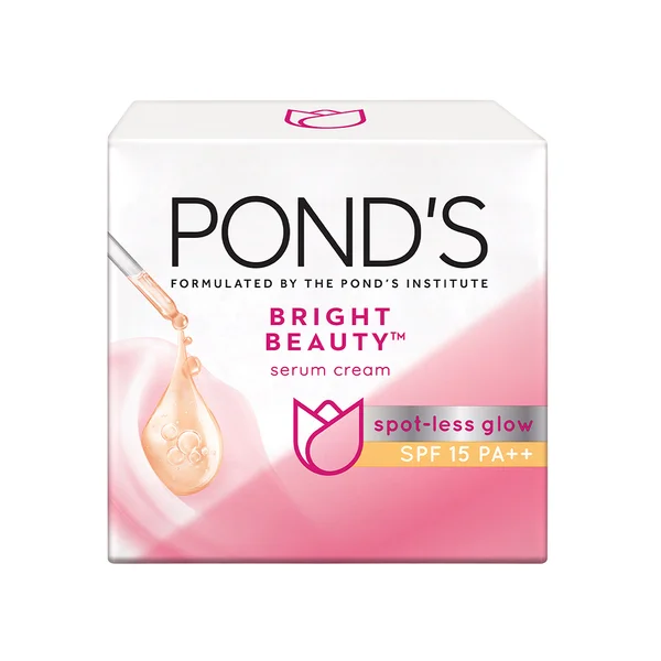 Pond's Bright Beauty Spot-less Glow SPF 15 PA++ Serum Cream, 35 gm, Pack of 1