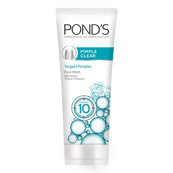 Pond's Pimple Clear Face Wash 100 gm | With Active Thymo T Essence | Fights Pimple in 3 Days