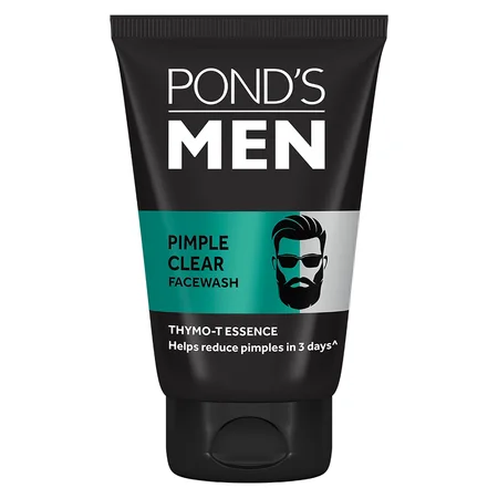 Pond's Men Pimple Clear Face Wash 50 gm | With Thymo T Essence | Clear Pimple In 3 Days | Acne Defence & Oil Control Face Waash | For Pimple Free Face