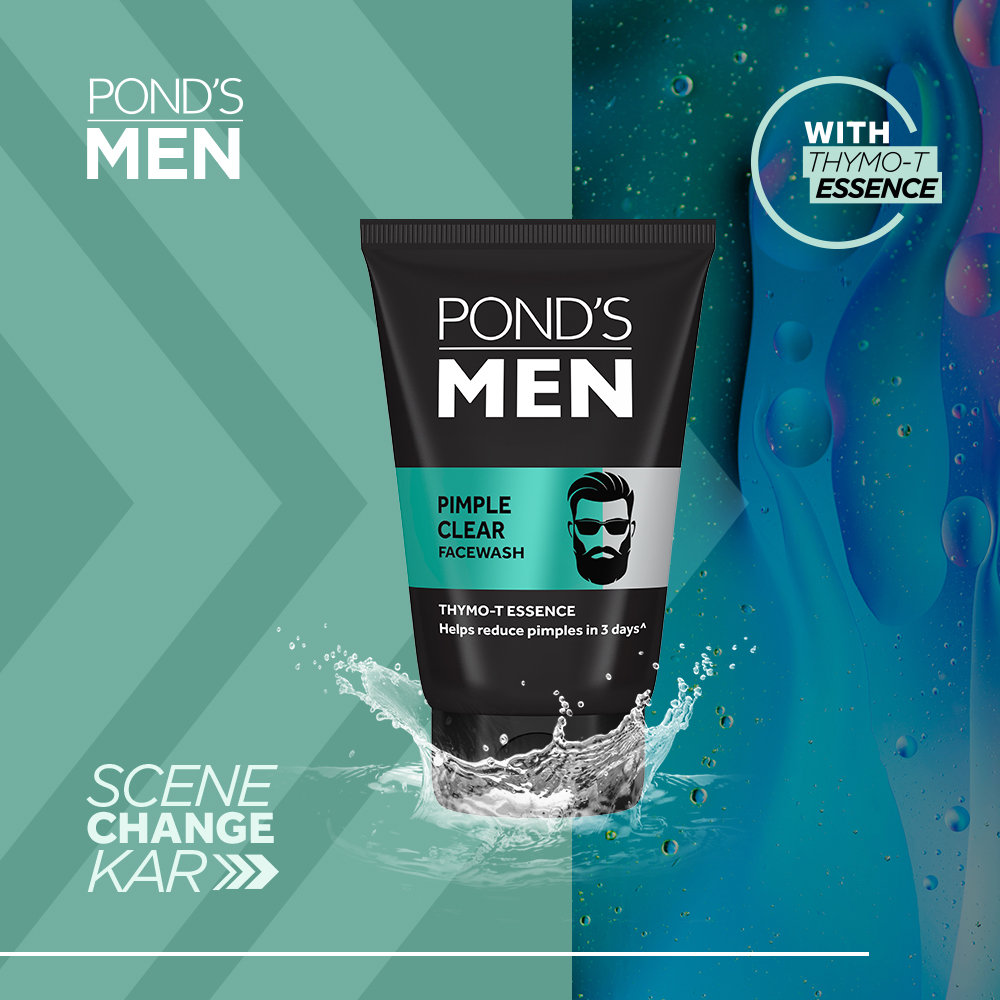 Pond's Men Pimple Clear Face Wash 50 gm | With Thymo T Essence | Clear Pimple In 3 Days | Acne Defence & Oil Control Face Waash | For Pimple Free Face, Pack of 1 Pond's Men Pimple Clear Face Wash 50 gm | With Thymo T Essence | Clear Pimple In 3 Days | Acne Defence & Oil Control Face Waash | For Pimple Free Face, Pack of 1