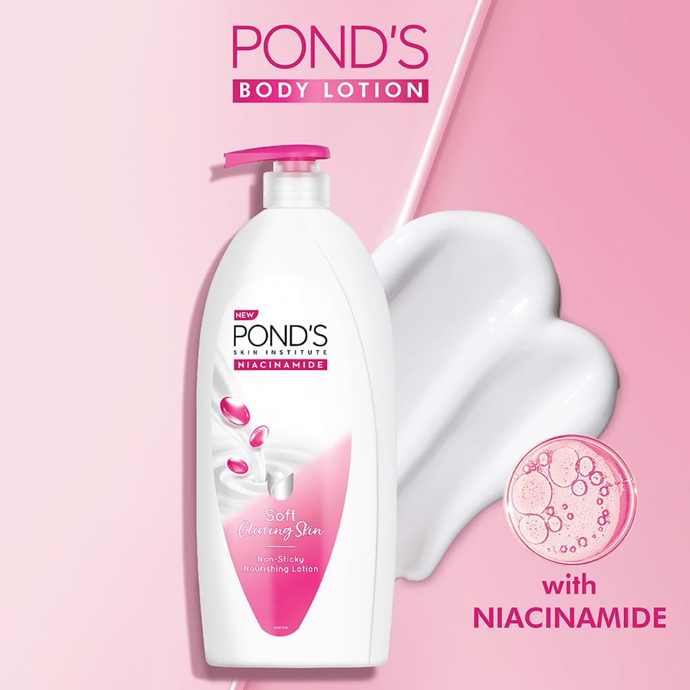 Pond's Niacinamide Soft Glowing Lotion, 600 ml, Pack of 1 Pond's Niacinamide Soft Glowing Lotion, 600 ml, Pack of 1