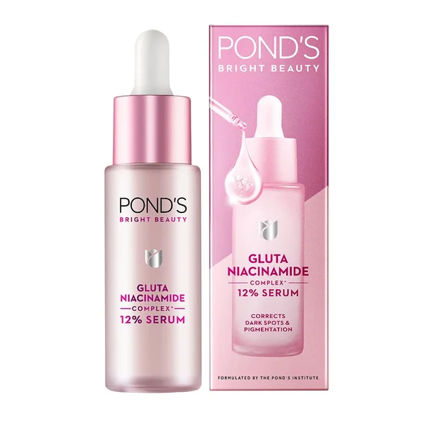 Pond’s Bright Beauty 12% Gluta-Niacinamide Serum for Pigmentation, 28 ml, Pack of 1