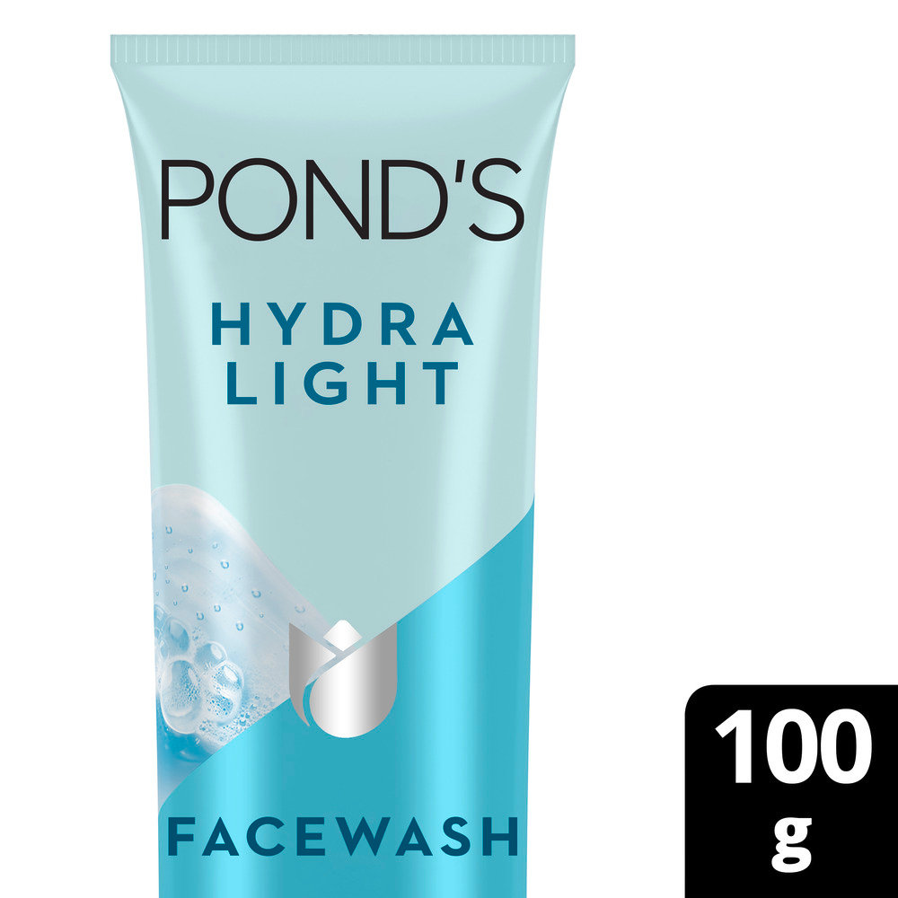 Pond's Hydralight Gel Face Wash 100 gm | With Hyaluronic Acid | Hydrates Skin | Gentle Cleansing | For Glowing & Hydrated Skin | Non Drying, Pack of 1 Pond's Hydralight Gel Face Wash 100 gm | With Hyaluronic Acid | Hydrates Skin | Gentle Cleansing | For Glowing & Hydrated Skin | Non Drying, Pack of 1
