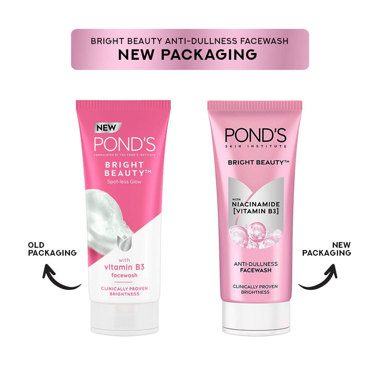 Pond's Bright Beauty Niacinamide Vit-B3 Face Wash, 150 gm, Pack of 1 Pond's Bright Beauty Niacinamide Vit-B3 Face Wash, 150 gm, Pack of 1