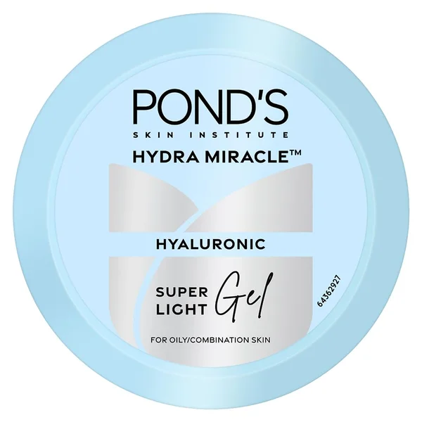Pond's Hydrated Glow Super Light Gel 300 ml | With Hyaluronic Acid &amp; Vitamin E | For Hydrated Glow | Non Sticky Glow | Non Oily Gel | Moisturises Upto 24 Hrs | For All Season, Pack of 1