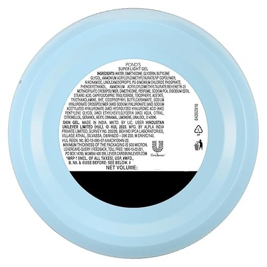 Pond's Hyaluronic Super Light Gel, 300 ml, Pack of 1 Pond's Hyaluronic Super Light Gel, 300 ml, Pack of 1