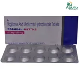 Posmeal Met 0.2 Tablet 10's, Pack of 10 TABLETS