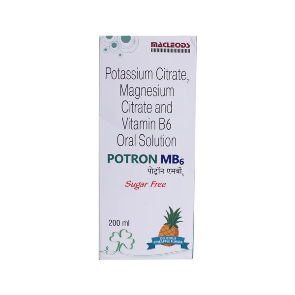 Potron MB6 Sugar Free Pineapple Oral Solution 200 ml