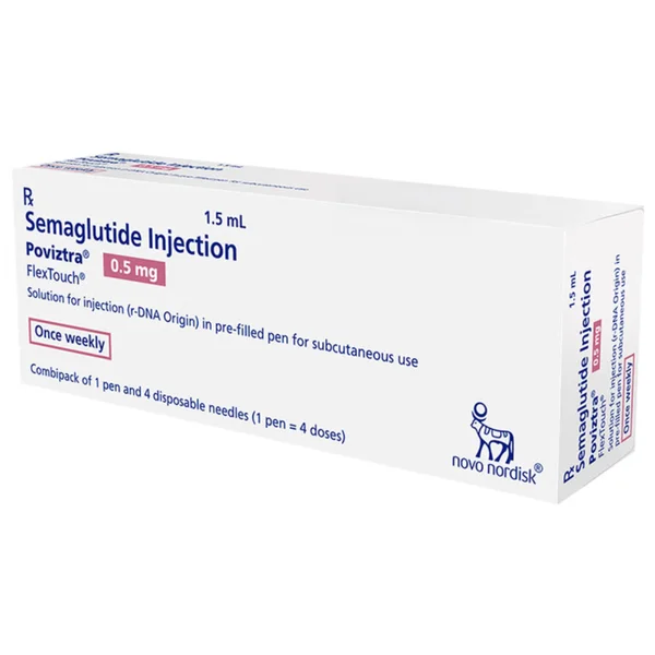 Poviztra 0.5 mg Flextouch Prefilled Pen Injection Combipack 1.5 ml