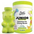 Power Gummies Junior for Strong Bones, Health Supplement for Kids from 4 to 15 Years, Tasty Banana Flavour - with Calcium, Phosphorus & Vitamin D, 30 Gummies